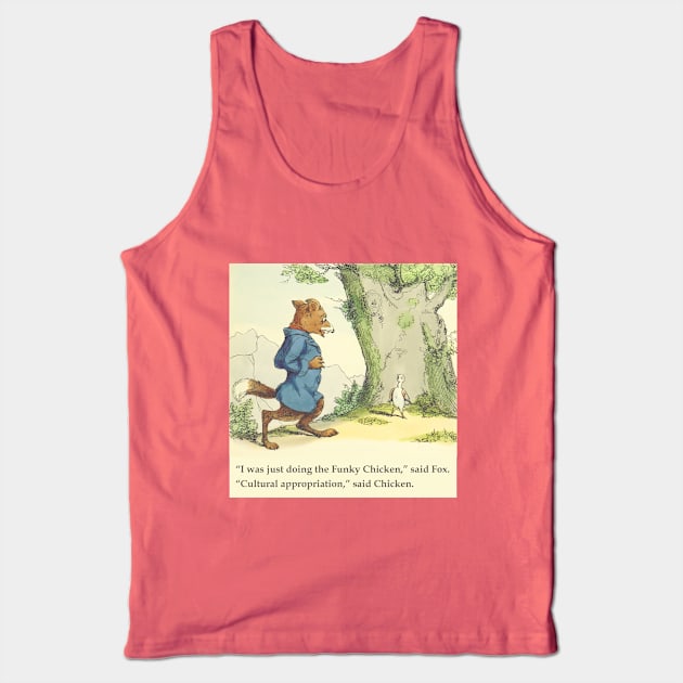 Fox and Chicken - Cultural Appropriation Tank Top by helengarvey